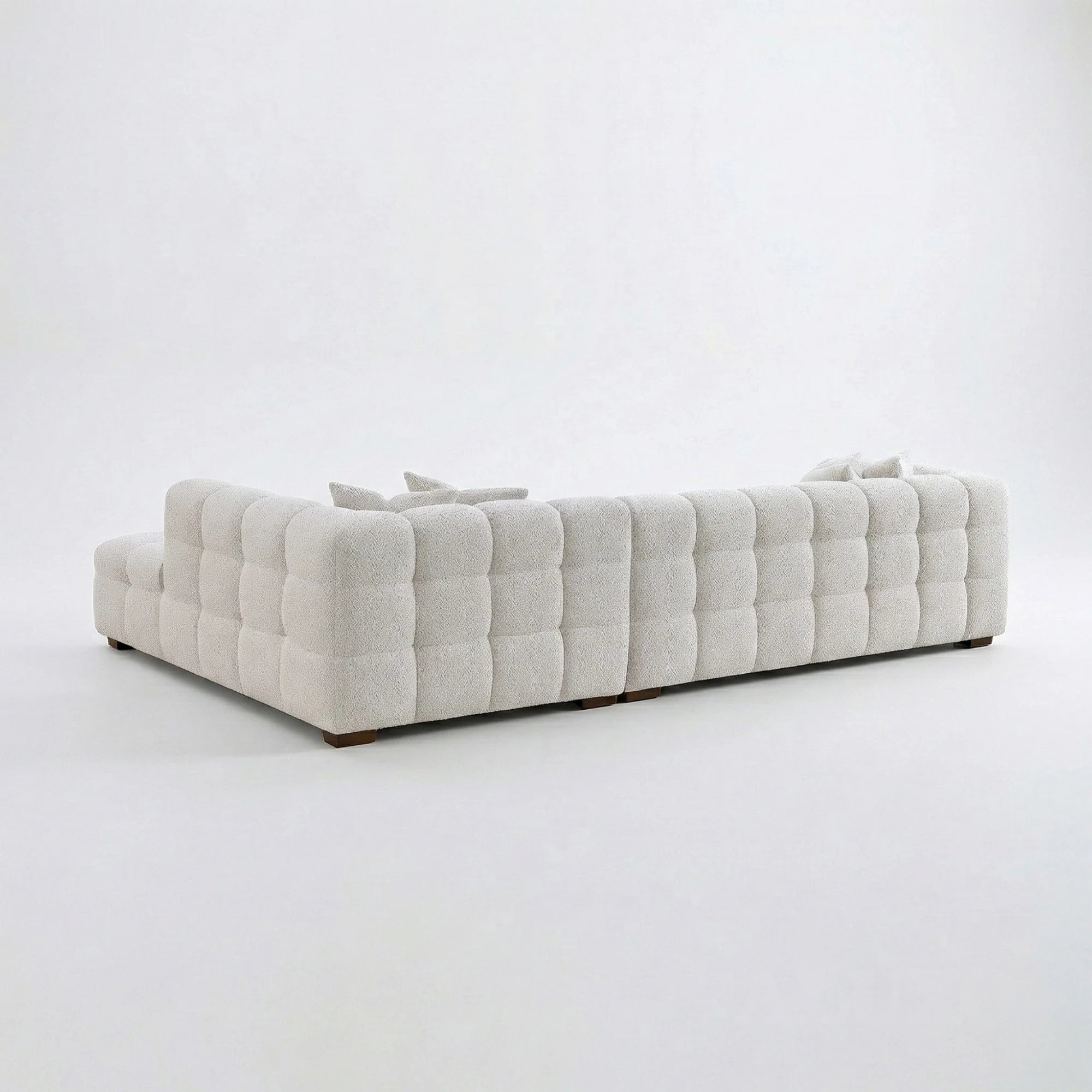 Tribeca Bubble Corner Sofa – Oatmeal Beige Boucle