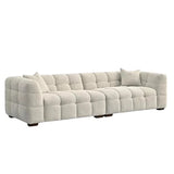 Tribeca Bubble 4 Seater Sofa – Oatmeal Beige Bouclé