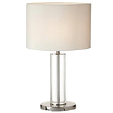 Lisle Table Lamp – Polished Nickel & Crystal