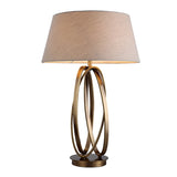 Brisa Table Lamp – Antique Brass & Taupe