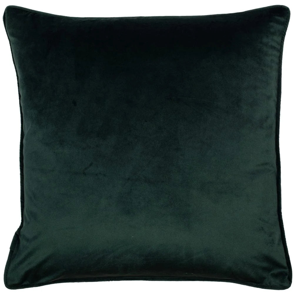 Malini Rocco Cushion – Teal Leopard Velvet (45 x 45cm)