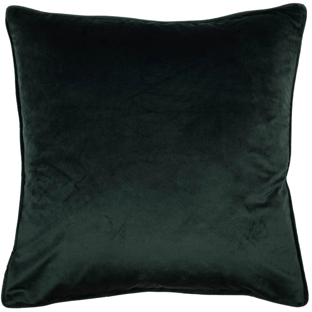 Malini Popat Cushion – Teal Parrot Velvet (45 x 45cm)