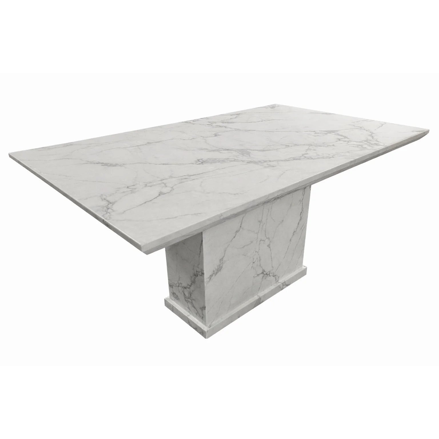 Huxley 150cm Dining Table – White Marble