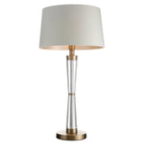 Nelle Table Lamp – Antique Brass & Crystal