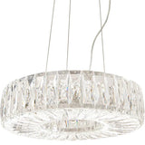 Maigue 40cm Chandelier – Polished Nickel & Crystal