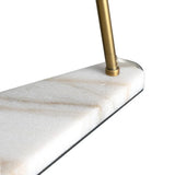 Henley Desk Lamp – Antique Brass & White Marble