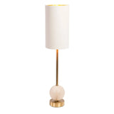 Geralt Table Lamp – Brushed Brass & Alabaster