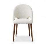 Berkeley Designs Argenta Dining Chair – Ivory & Dark Wood – Set of 2