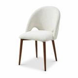 Berkeley Designs Argenta Dining Chair – Ivory & Dark Wood – Set of 2
