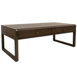 Kime Coffee Table – Chocolate & Brass