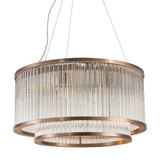 Iona Chandelier – Brushed Muted Bronze & Glass