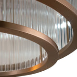 Iona Chandelier – Brushed Muted Bronze & Glass
