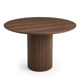 Rowen 120cm Round Dining Table – Walnut