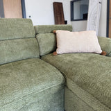 Hudson U-Shape Sofabed – Olive Sage Green