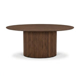 Rowen 180cm Oval Dining Table – Walnut Veneer