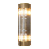 Nasir Wall Lamp – Antique Brass & Ribbed Glass