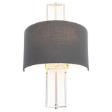 Beck Wall Lamp – Polished Nickel & Charcoal
