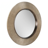 Edvin Round Mirror – Gold & Gunmetal