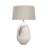 Aketa Table Lamp Base – Gloss Cream Enamel