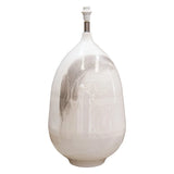 Aketa Table Lamp Base – Gloss Cream Enamel