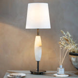 Rosella Table Lamp – Alabaster & Dark Bronze