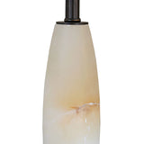 Rosella Table Lamp – Alabaster & Dark Bronze