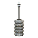 Seidler Table Lamp Base – Alabaster & Dark Bronze