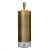 Daniel Table Lamp Base – Alabaster & Brushed Brass