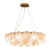 Heidi Chandelier – Muted Bronze & Alabaster – 70 cm