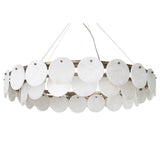 Heidi Chandelier – Muted Bronze & Alabaster – 100 cm