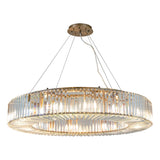 Panora Chandelier – Muted Bronze & Crystal