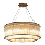 Hubert Chandelier – Muted Bronze & Glass – 80 cm
