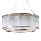 Hubert Chandelier – Muted Bronze & Glass – 80 cm