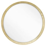 Foyle Round Wall Mirror – Distressed Gold