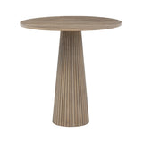 D.I Designs Leckford Ribbed Side Table – Aged Oak