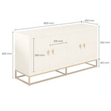 D.I Designs Hampton Sideboard – Ivory Shagreen
