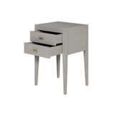 D.I Designs Radford 2 Drawer Bedside Table – Grey Oak