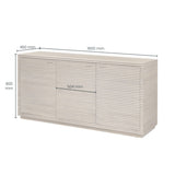 D.I Designs Wickham Sideboard – Ribbed Oak
